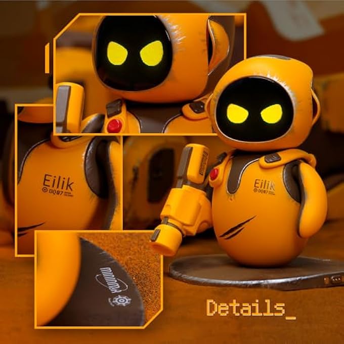 rayihni إيلي ك دي كيو - ألعاب تفاعلية باللمس للأطفال من عمر 3 سنوات فما فوق، حيوانات روبوت لطيفة مع مشاعر وفيرة. حركات خمول وألعاب مصغرة حصرية، هدية فريدة للفتيات والفتيان. دعم التحديث. (نسخة خاصة) - Image 2